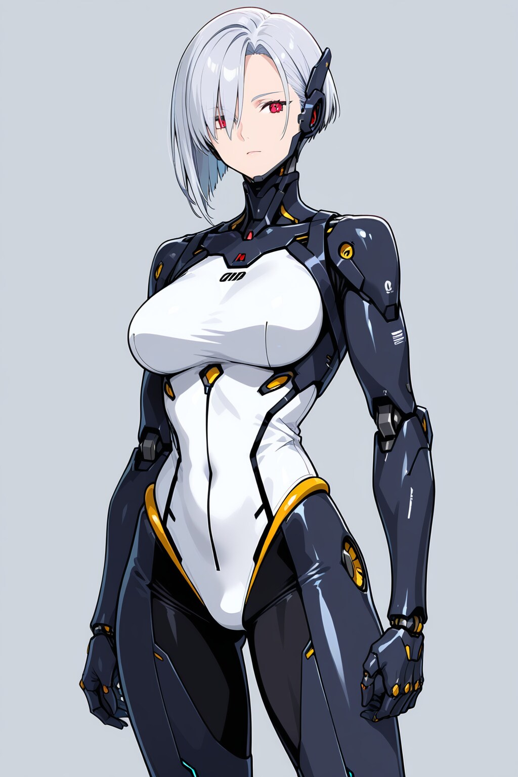 ピッチリしたボディスーツのサイボーグ淑女。《HARPY》