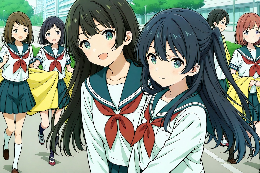 女子高生の日常02　なんか僕女の子に「おはよっ」ってあいさつされたんだけど、びっくりして思わず変な返事になってしまった。