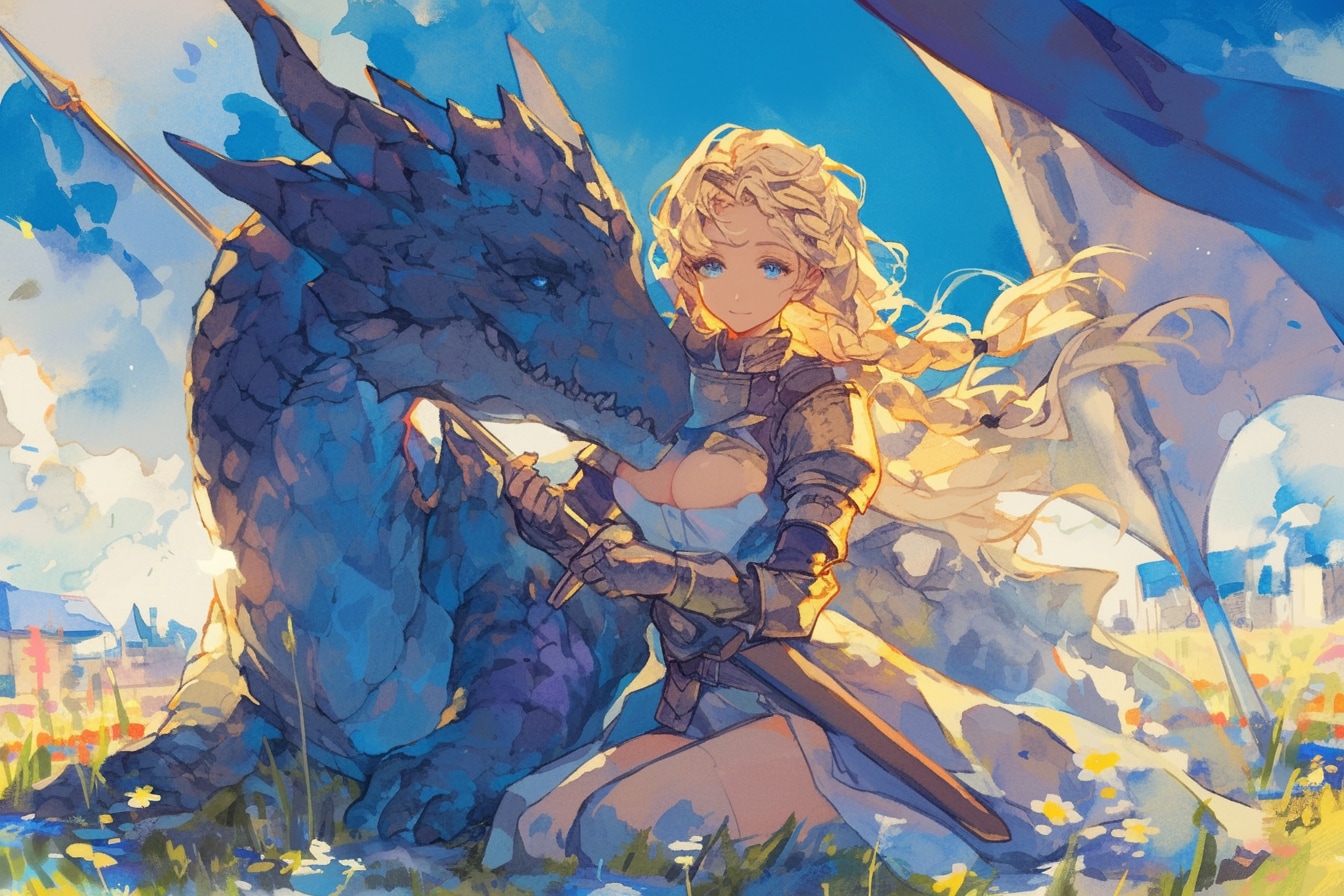 ドラゴンと少女（竜騎士）132 | の人気AIイラスト・グラビア