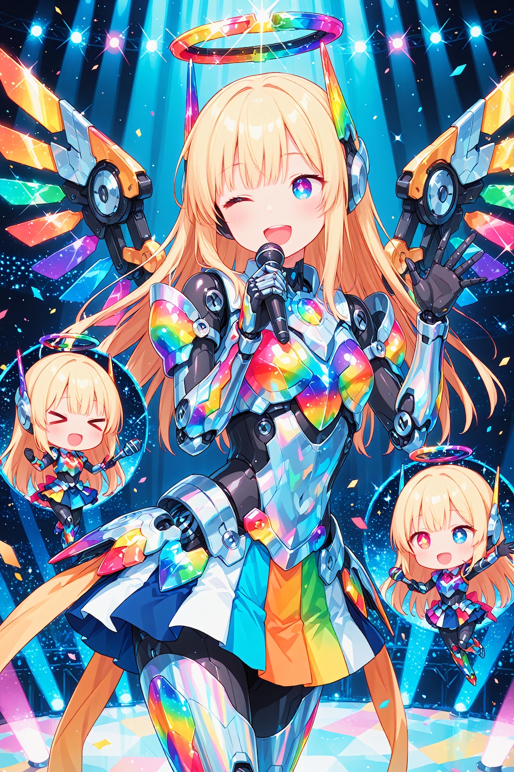 少女はアイドルメカ娘になった