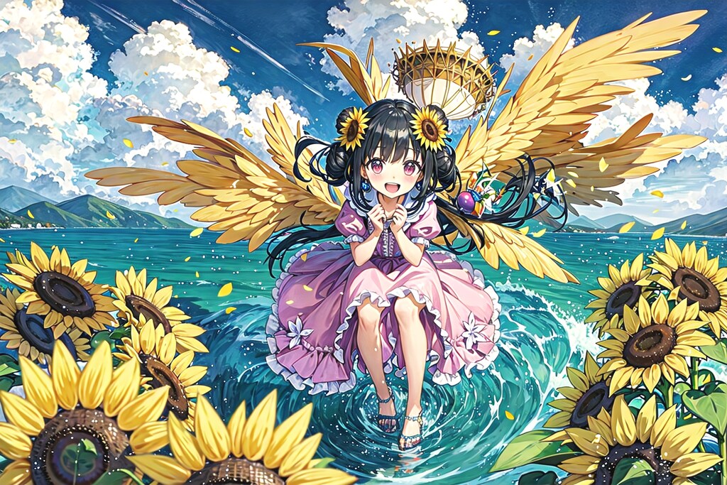 そらとぶひまわりなのです？