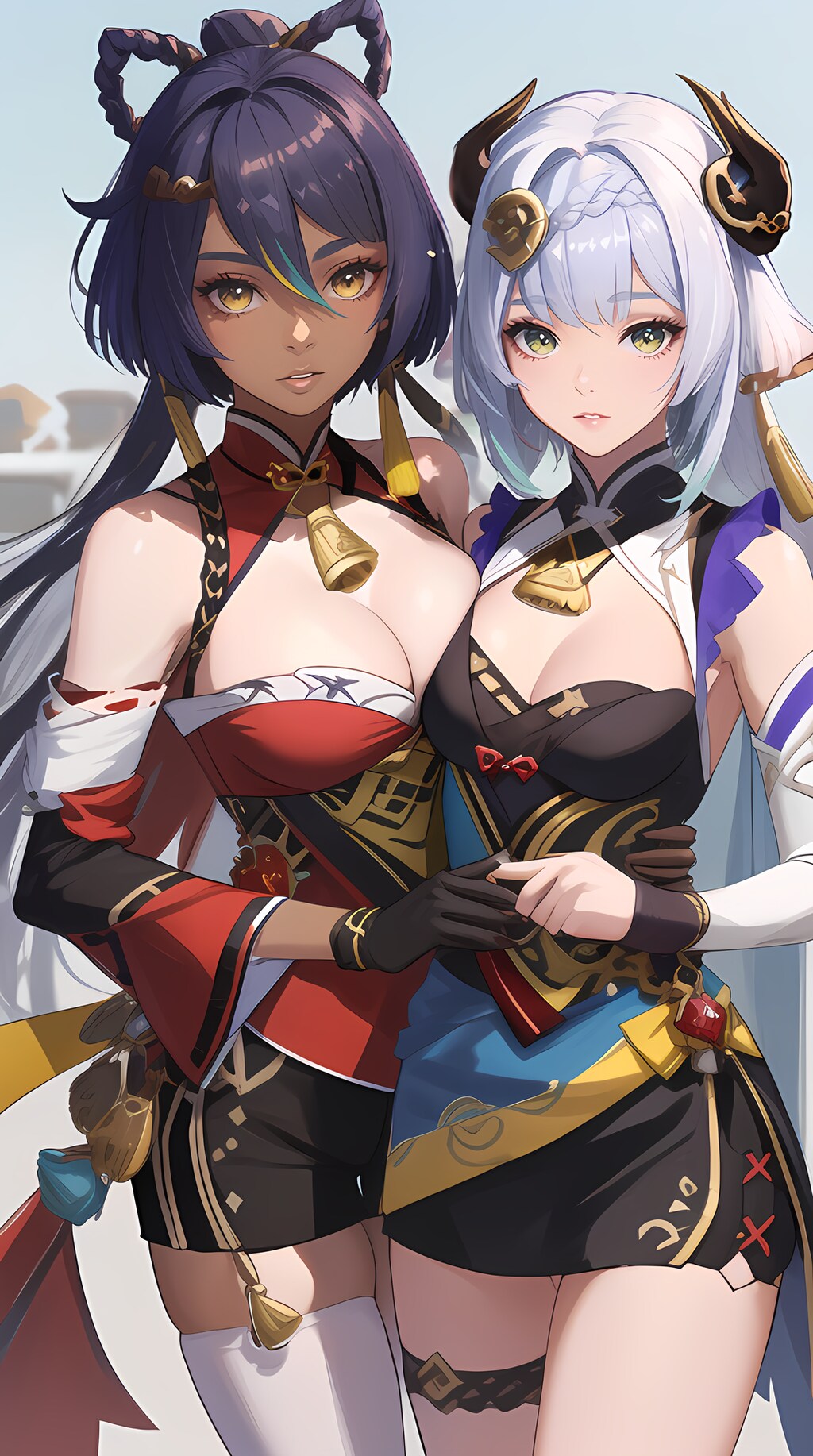 「原神」を意識した美女達