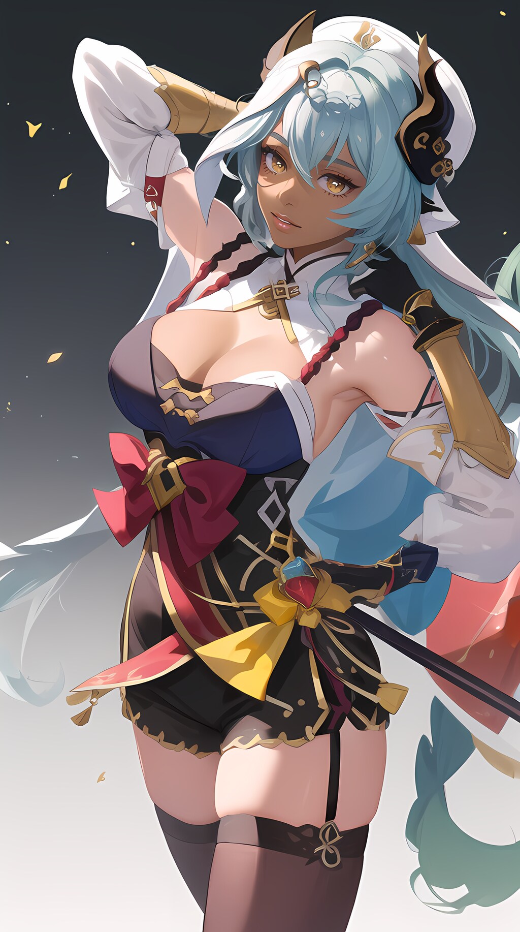 「原神」を意識した美女達