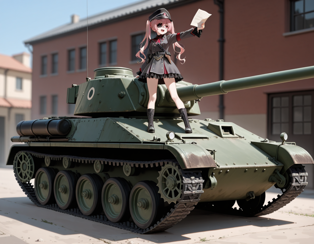 眼帯ミリタリードレスツインテールちゃん３