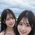 プールに遊びに来た女の子達が全裸で自撮りする 5枚目