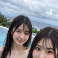 プールに遊びに来た女の子達が全裸で自撮りする 6枚目