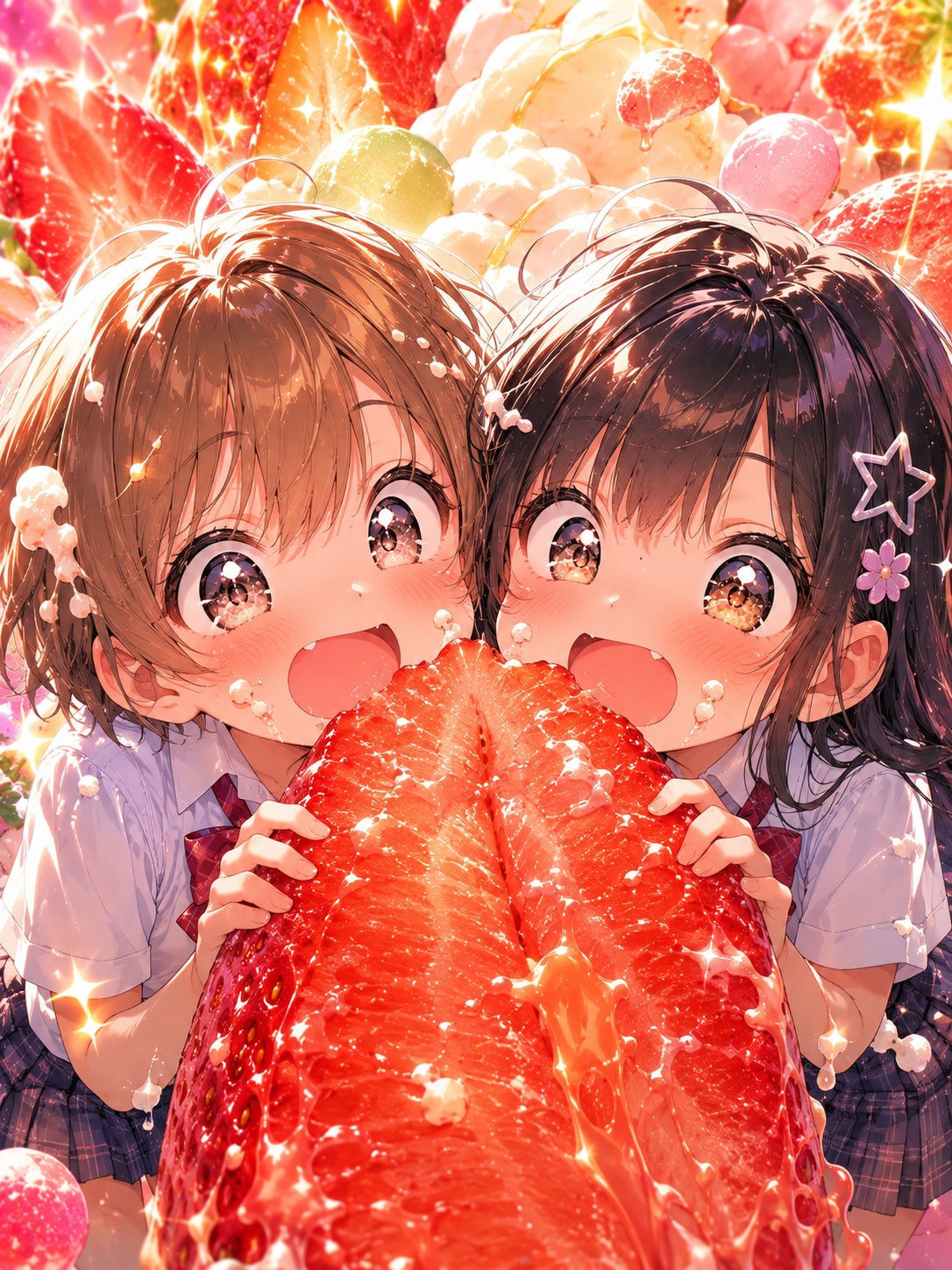 農水省野菜パフェの世界 | の人気AIイラスト・グラビア