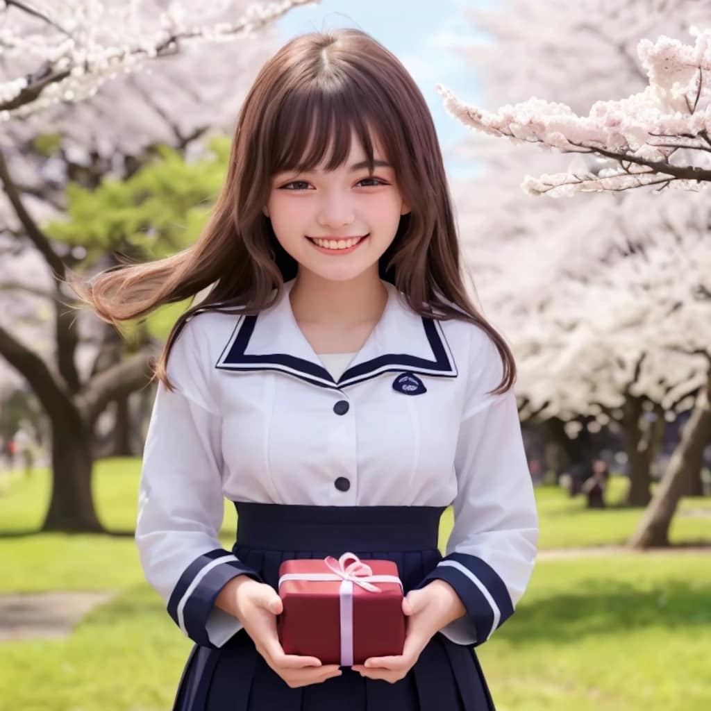 黒髪ロングでセーラー服の美女８１