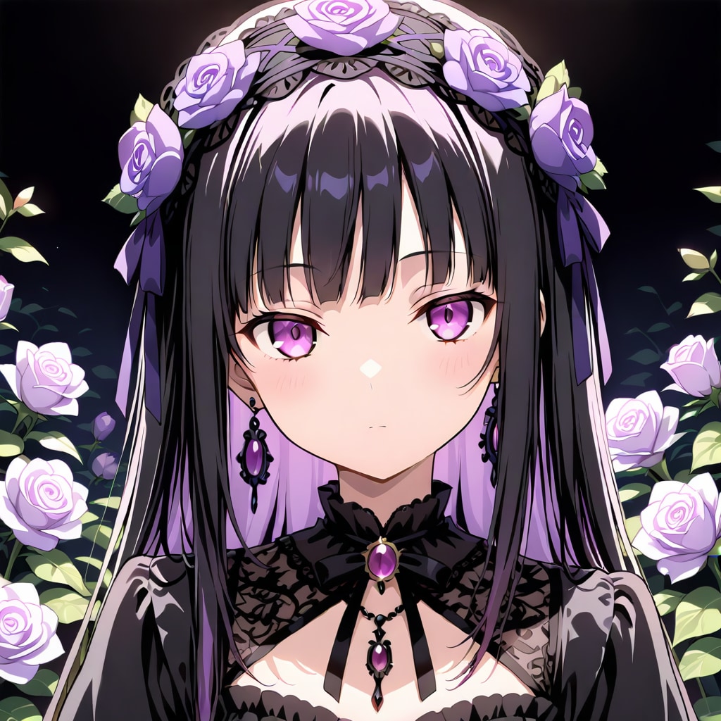 紫 | の人気AIイラスト・グラビア