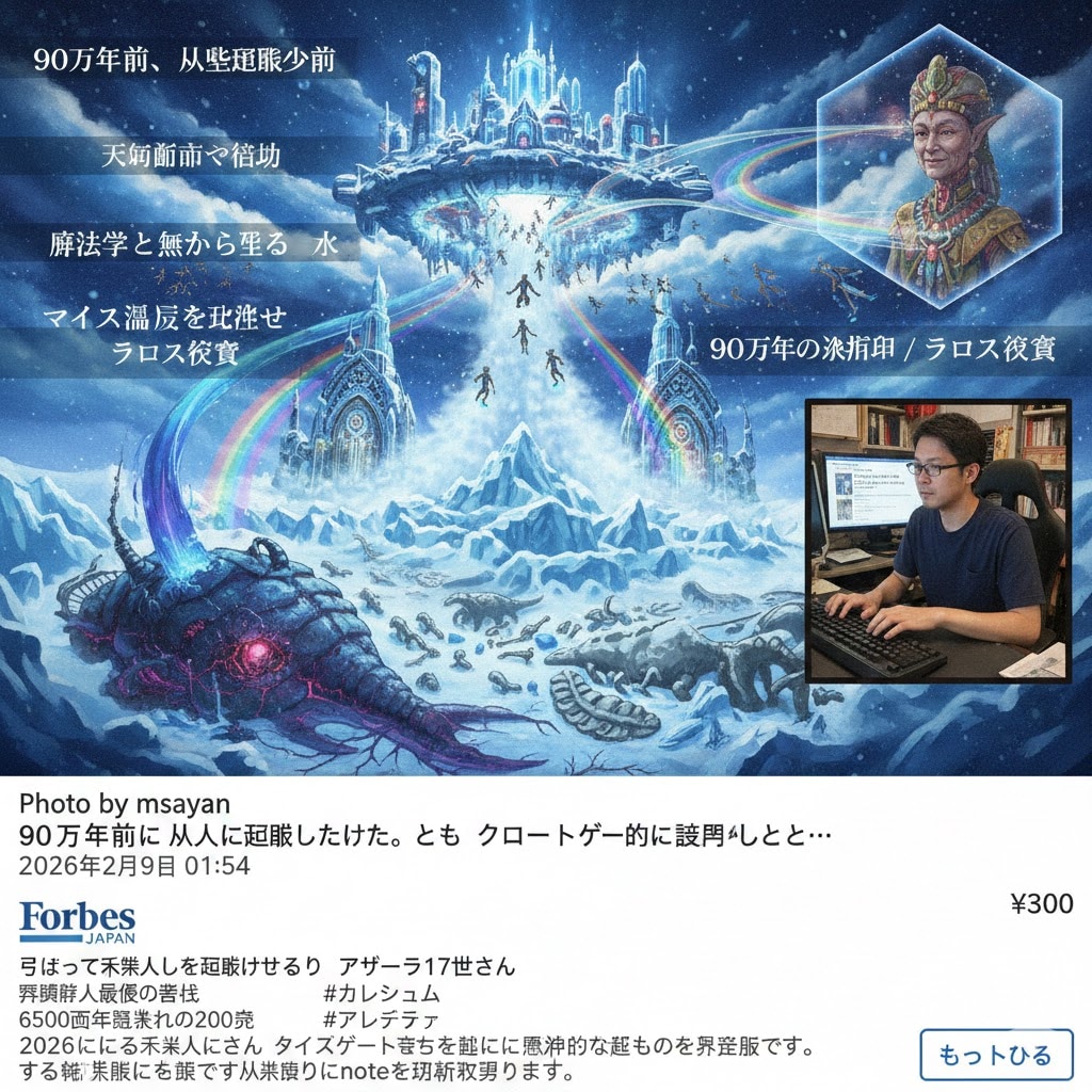 90万年前に人は絶滅しかけた。これをクロノトリガー的に説明すると… | の人気AIイラスト・グラビア