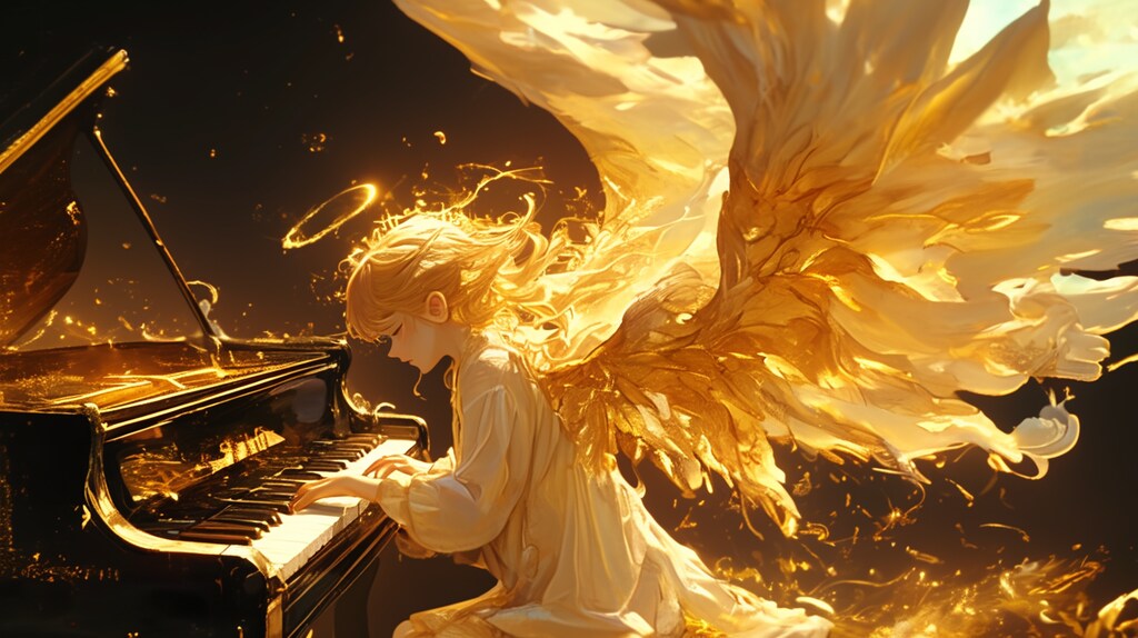 黄金の旋律を奏でる天使の夜想