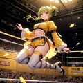 格闘四季(春)2周目　たんぽぽモチーフの女子プロレスラー 4枚目