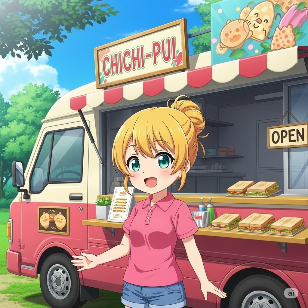 キッチンカーでドライブ