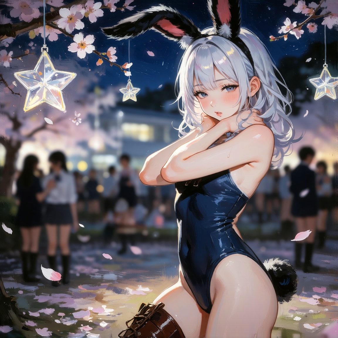 夜桜黒兎