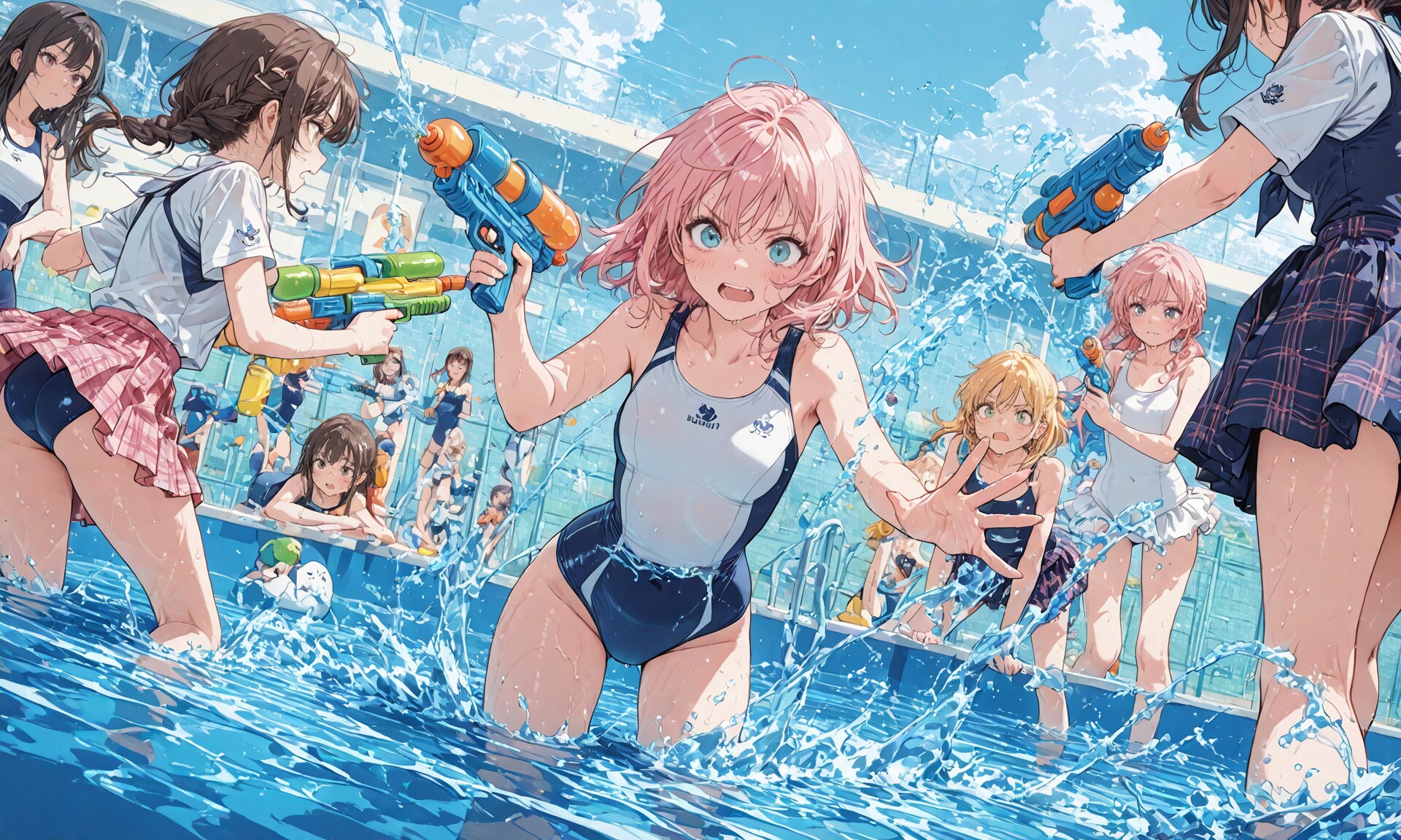 夏の体育の授業