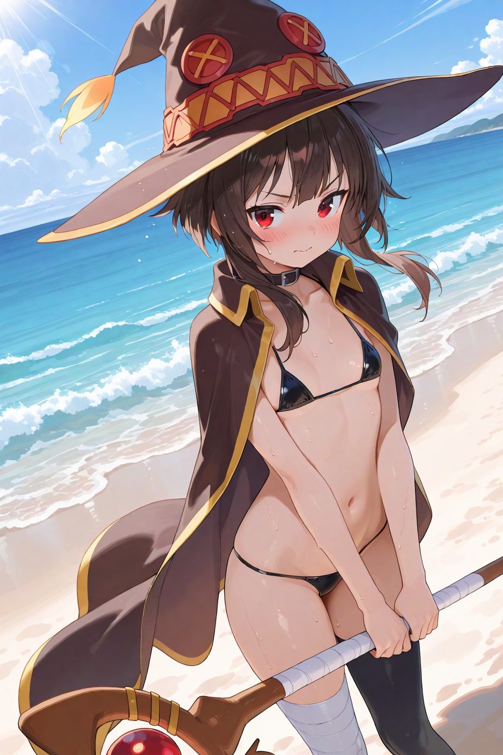 漆黒のマイクロビキニ