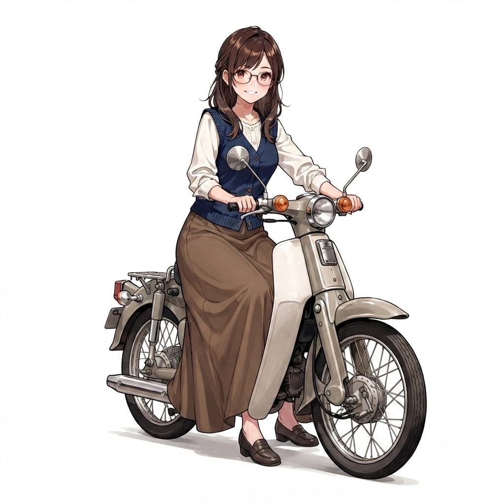 <先輩ちゃん>超ロンスカでばいくに乗りたい人生だった。