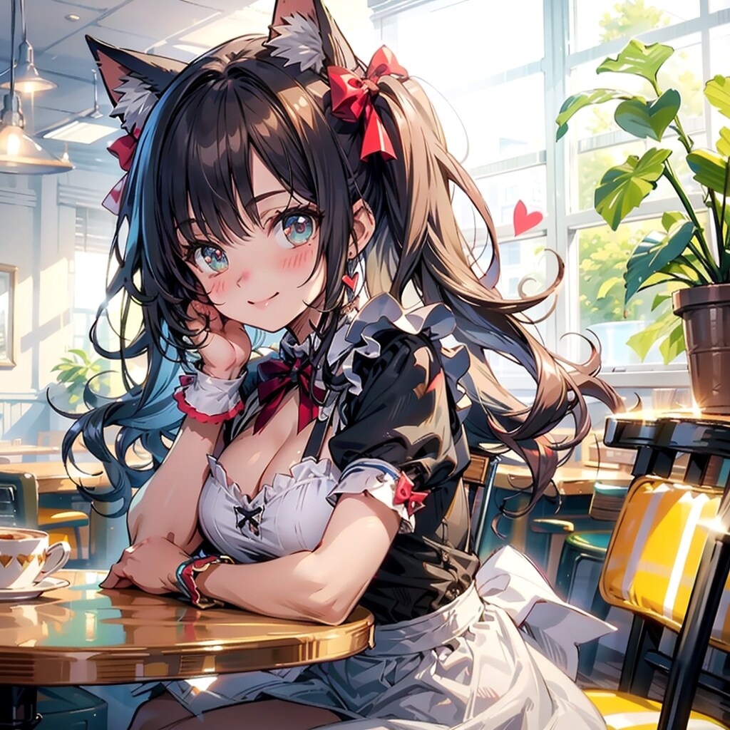 むっちり猫耳メイドさん。 | の人気AIイラスト・グラビア