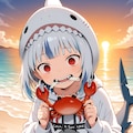 カニ食うサメ美ちゃん 2枚目