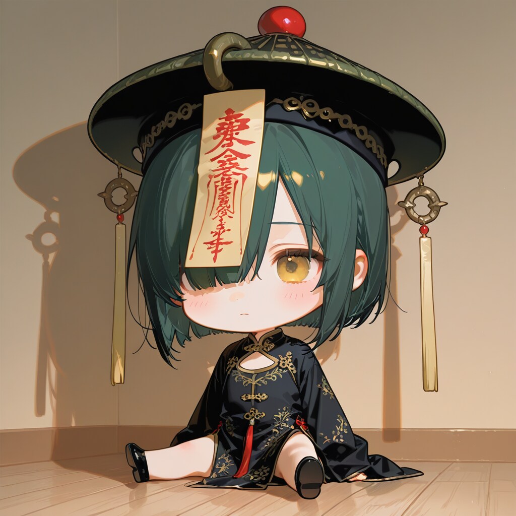 長座ができなかったちびキョンシーちゃん