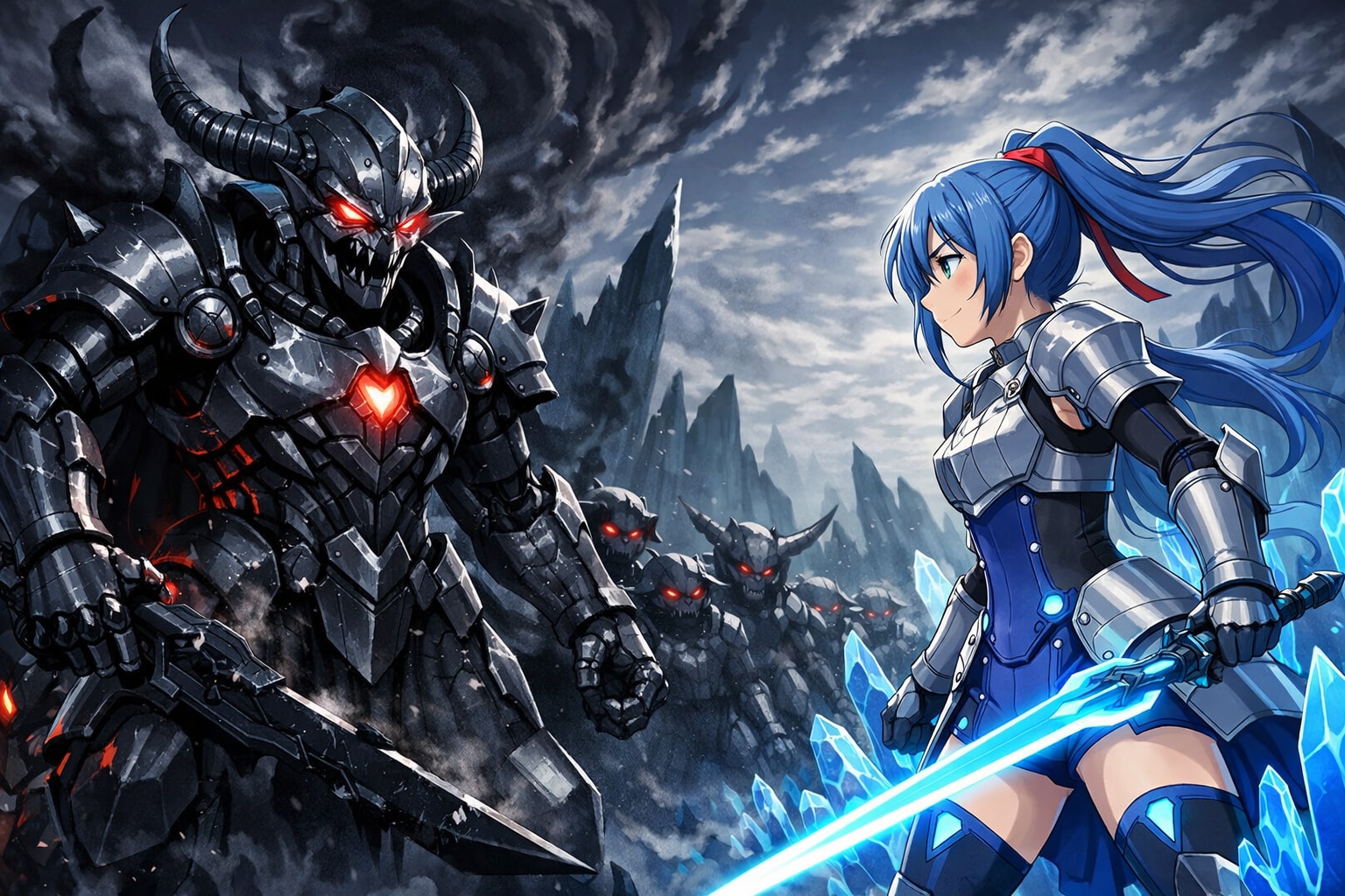 鋼鉄鬼VS青ぽに戦士