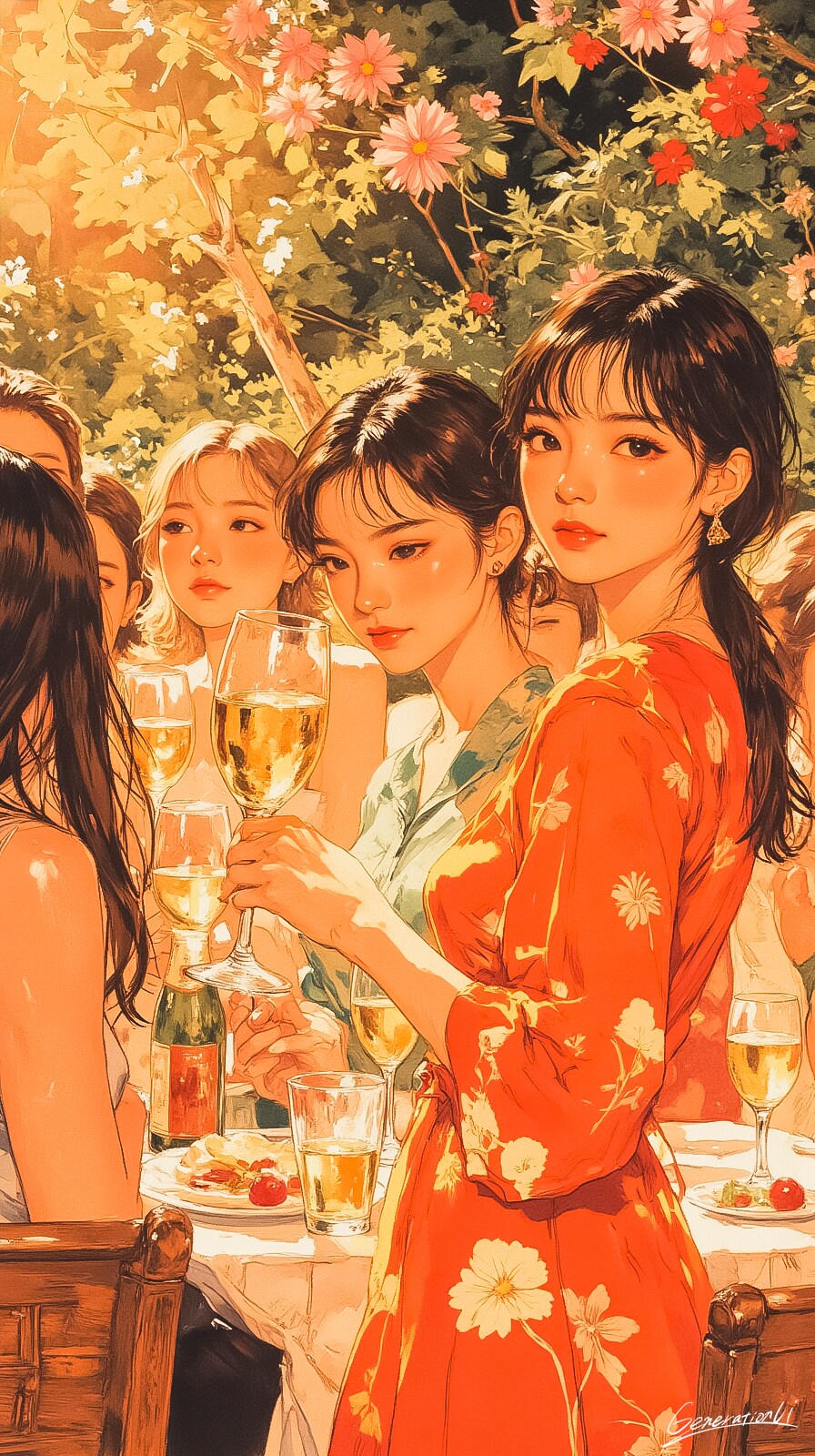 この時間が永遠ならいいのに／スマホ壁紙アーカイブ | の人気AIイラスト・グラビア