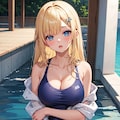 藍沢エマ(水着) ぶいすぽっ！ 2枚目