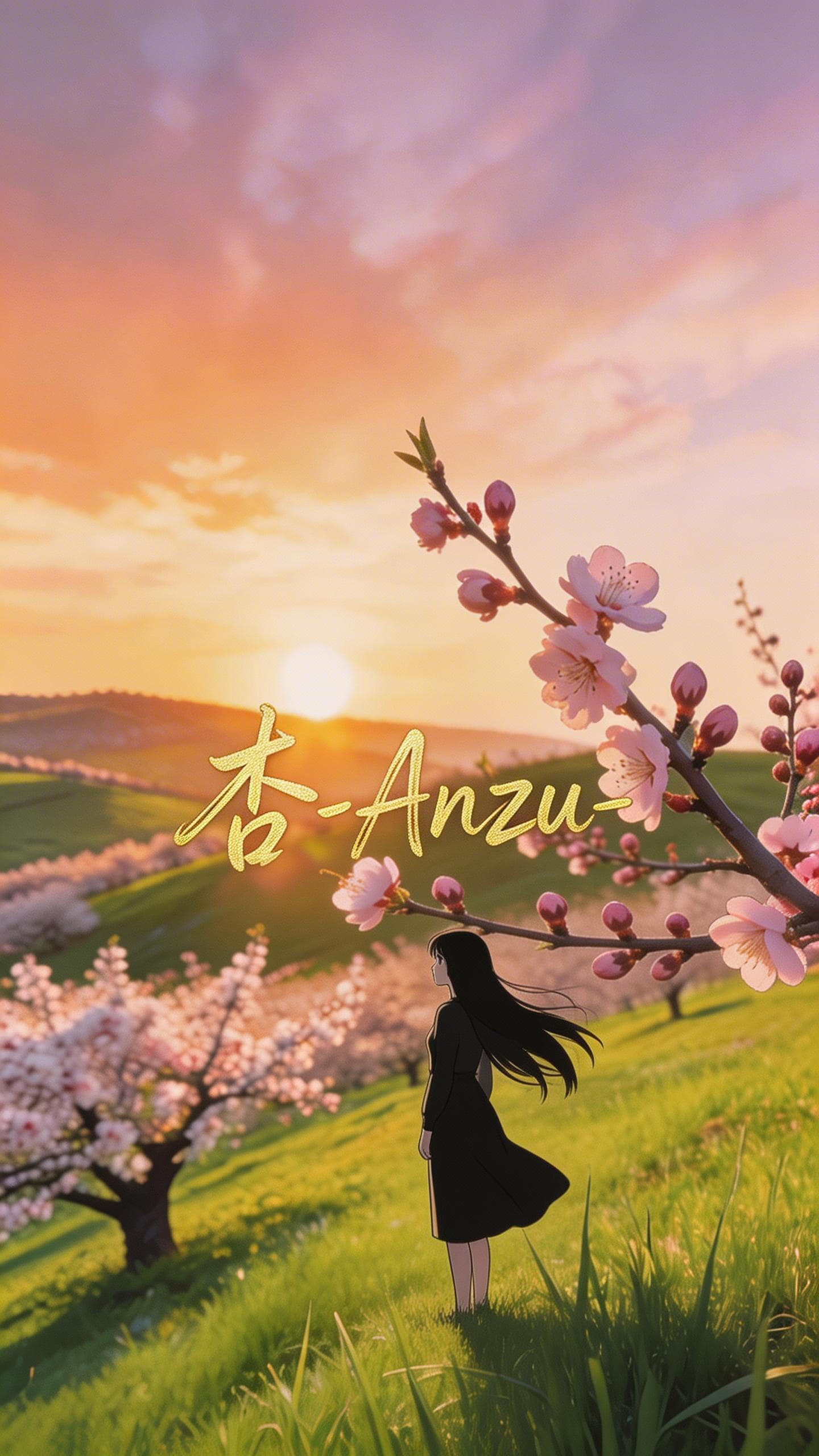 [曲付き]杏の丘 | の人気AIイラスト・グラビア