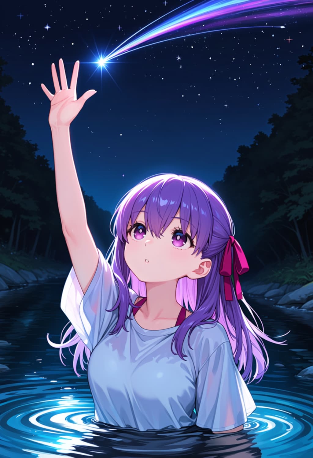 夜空に触れる