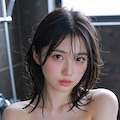 お風呂を覗かれた女の子のヘアヌード 5枚目