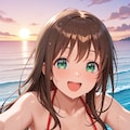 パチンコネタだがPixAI LoRAで南国育ち涼風まどか👙🏝️🎰🚨❤️ 4枚目