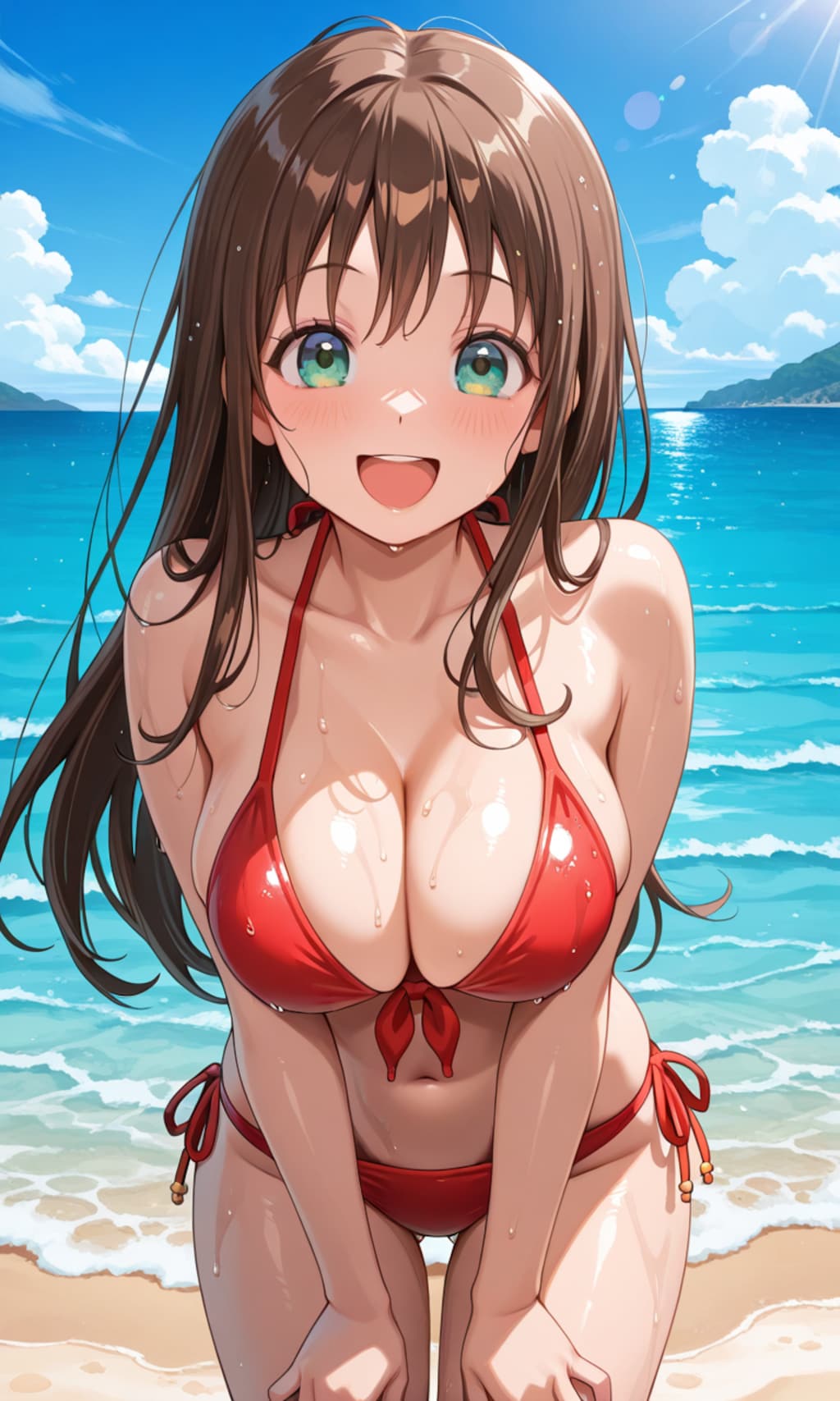 パチンコネタだがPixAI LoRAで南国育ち涼風まどか👙🏝️🎰🚨❤️