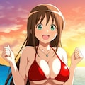 パチンコネタだがPixAI LoRAで南国育ち涼風まどか👙🏝️🎰🚨❤️ 6枚目