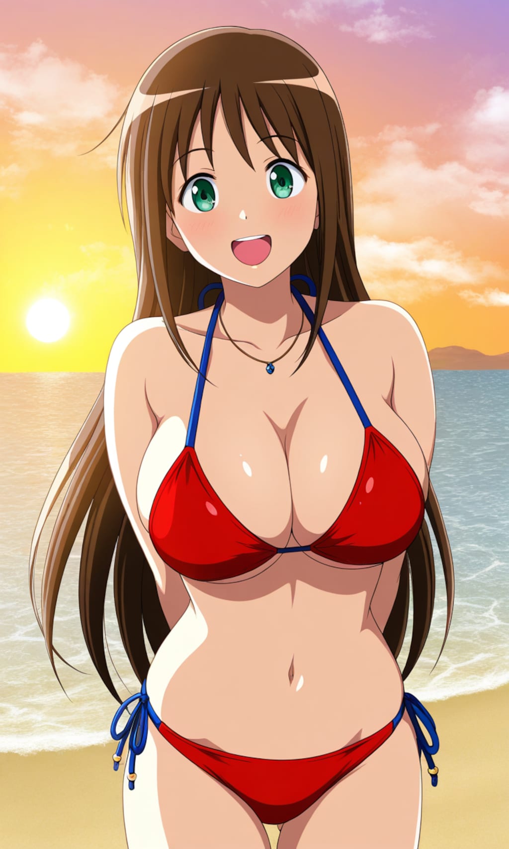 パチンコネタだがPixAI LoRAで南国育ち涼風まどか👙🏝️🎰🚨❤️