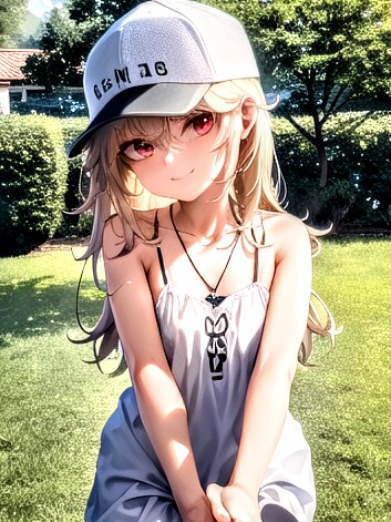キャップを被ったメスガキちゃん