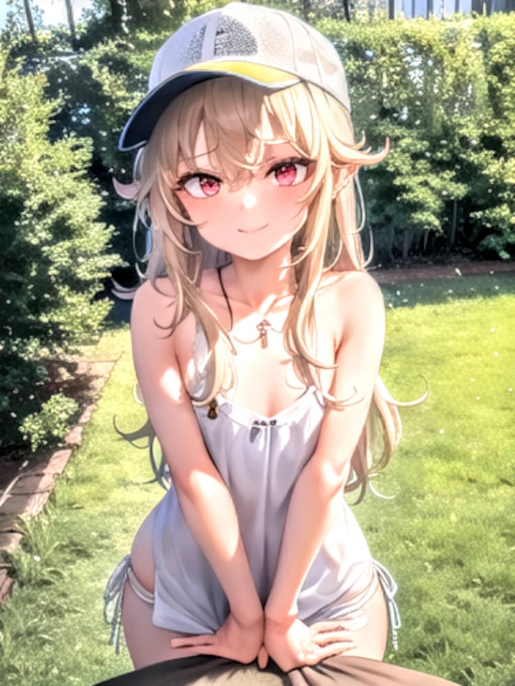 キャップを被ったメスガキちゃん