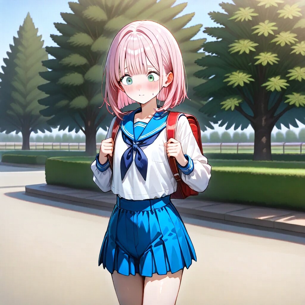 恥ずかしがり屋のセーラー男子
