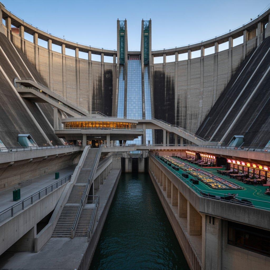 ダムを利用したカジノ