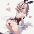振り向きバニー 5枚目