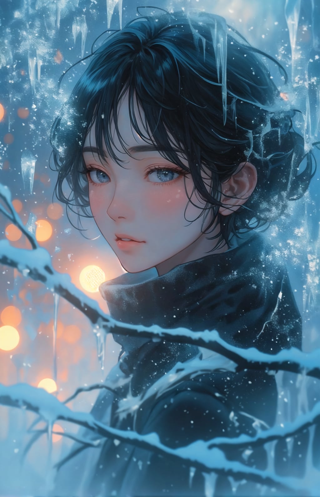氷のガラス