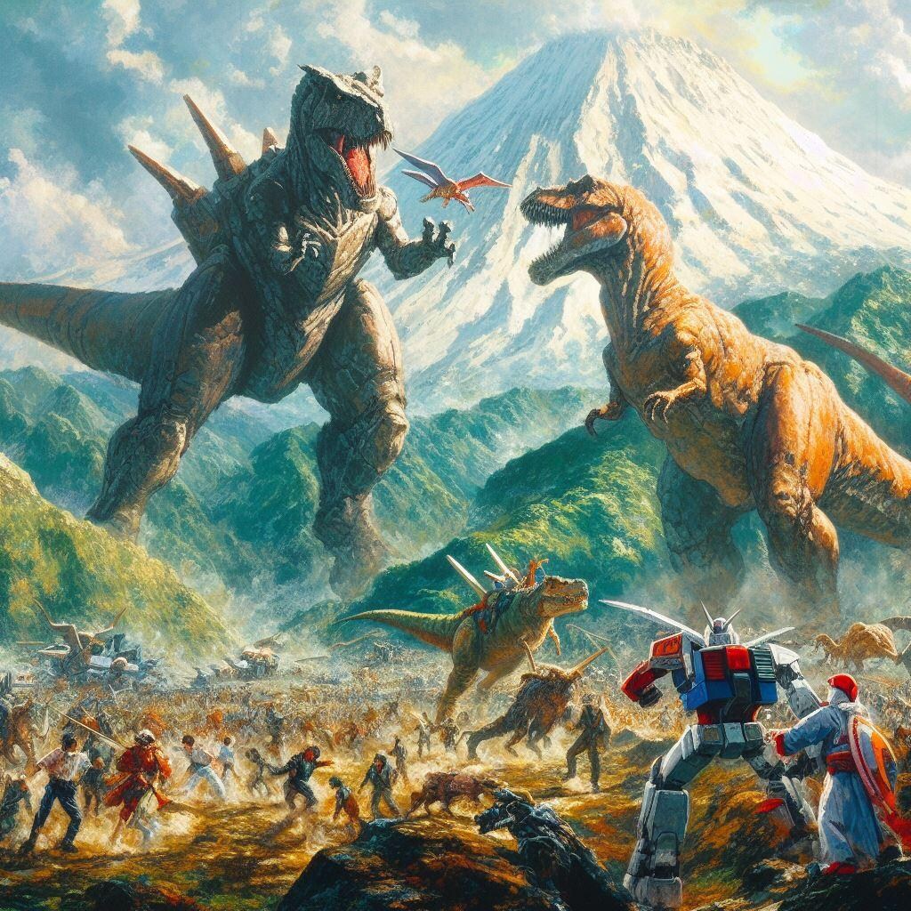 恐竜vs人間！！