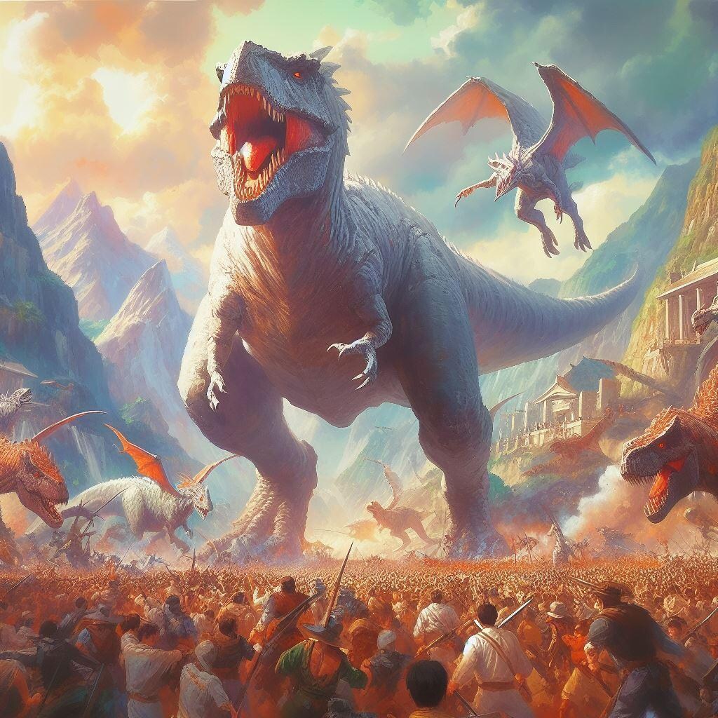 恐竜vs人間！！