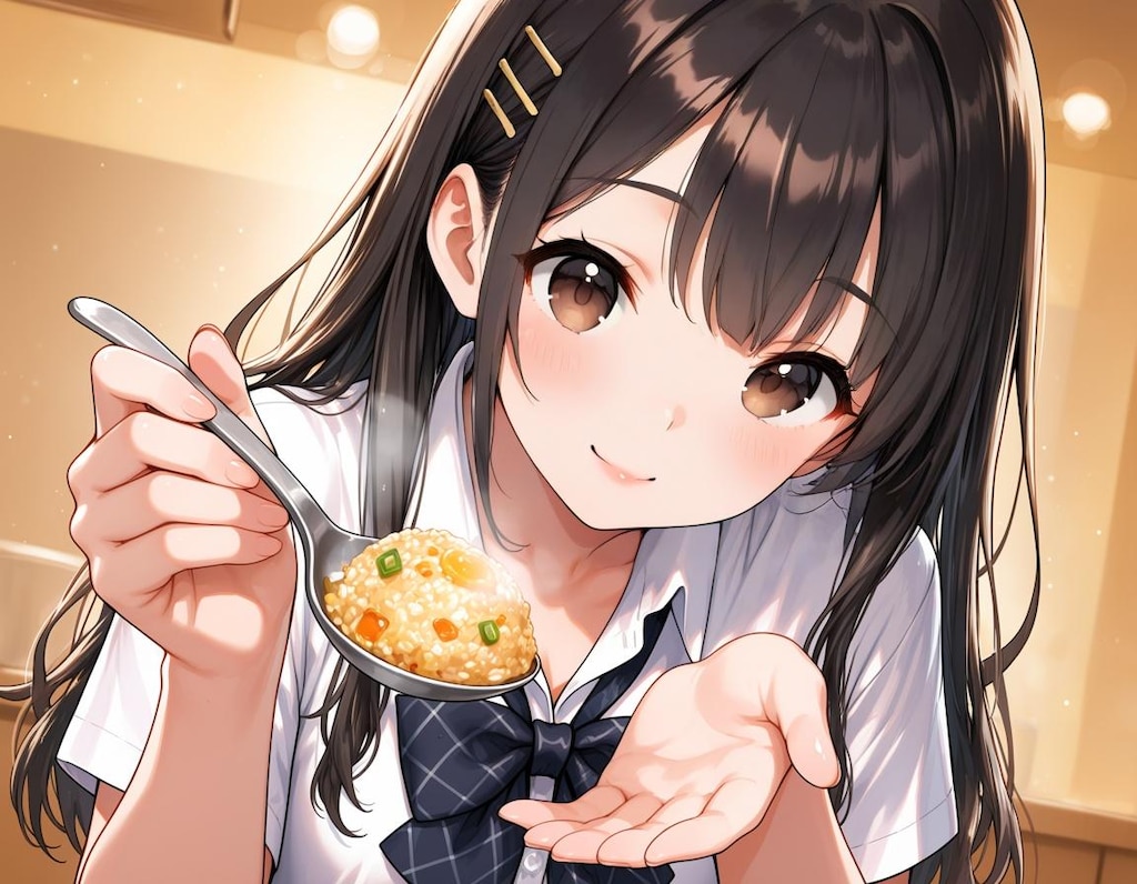 オタクくんに炒飯を食べさせてあげるね！