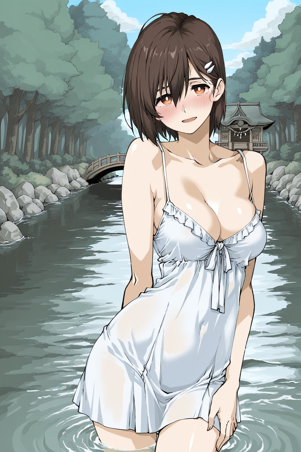 川遊び