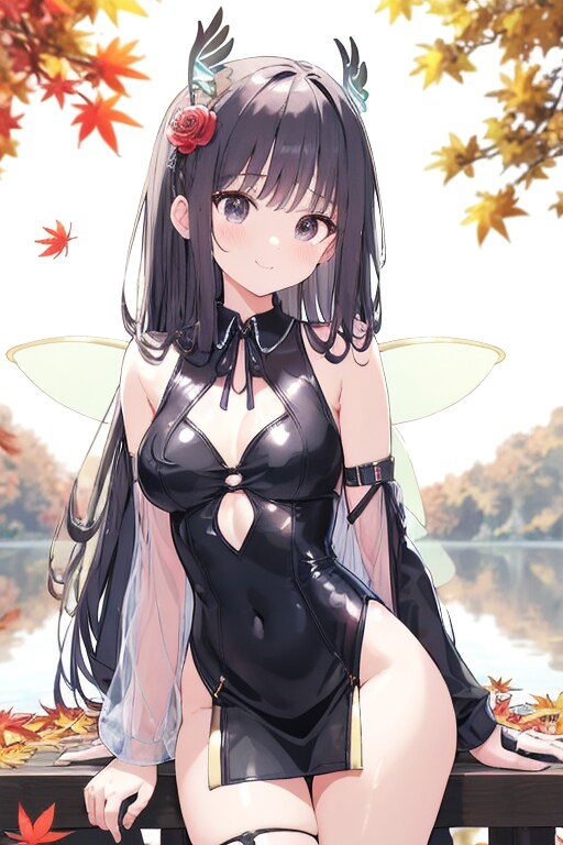 黒ドレス7