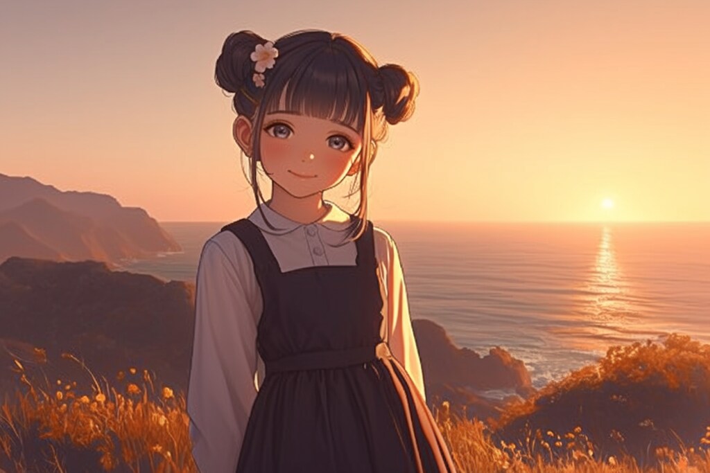 夕暮れのおだんごちゃん🍡✨110