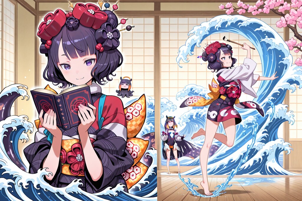 北斎イナニス、ツーショット