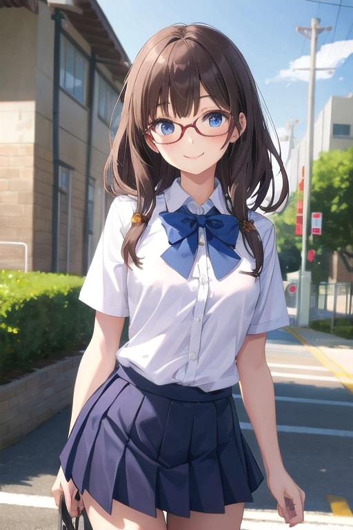 女子高生 | の人気AIイラスト・グラビア