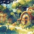 森人の住む村 2枚目