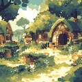 森人の住む村 4枚目